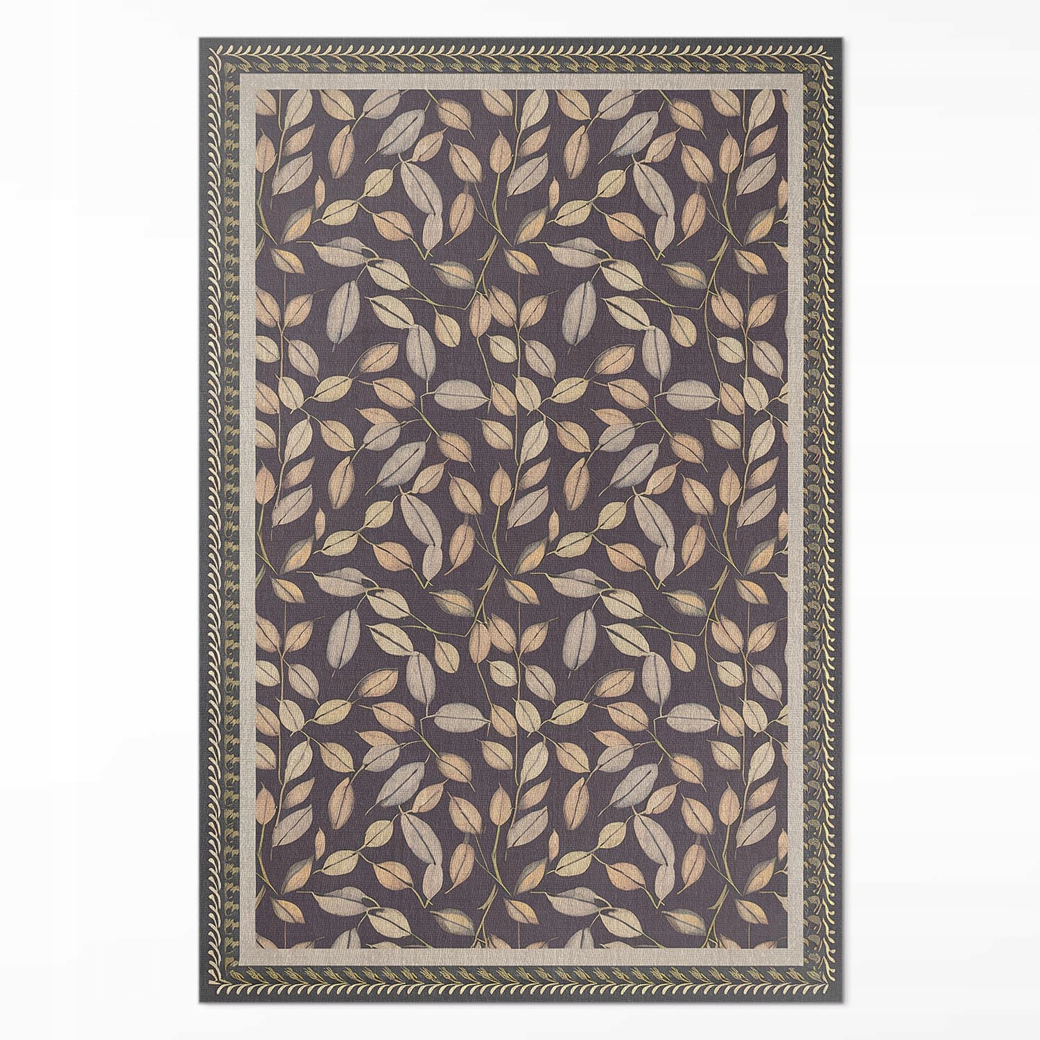 Vinylový Behúň Loft Do kancelárie Jesenné listy vintage vegetácie 80x120 cm