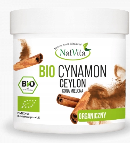 Cejlonská skořice Bio mletá 200 g NatVita