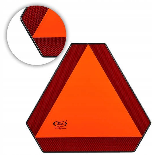 

Trójkąt Ostrzegawczy Ciągnik Wolnobieżny Odblask