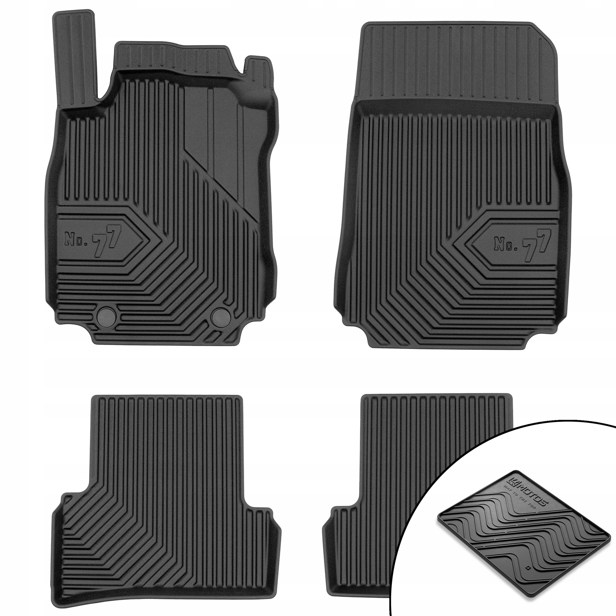 Dywaniki gumowe No.77 Renault Modus 2004-2012 mata