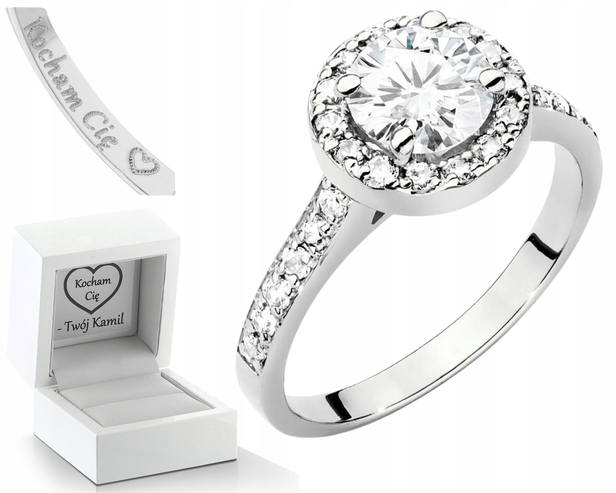 Diamanty Laboratorní Brilianty Lab Prstýnek Z Bílého Zlata Drť 585