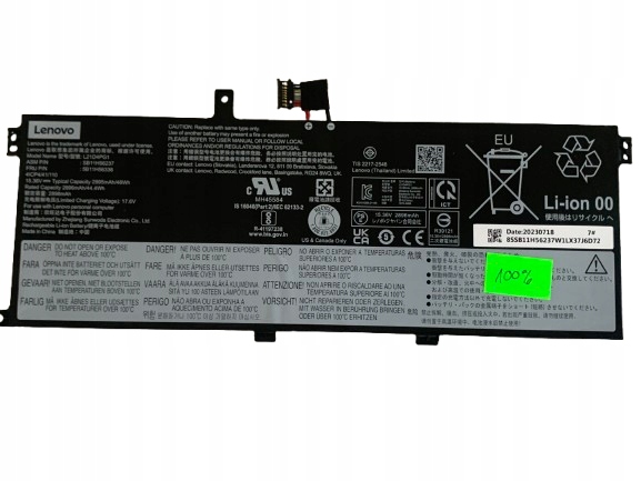 Originálna Batéria Lenovo L21C4PG1 5B11H56420 L13 Gen 3 4 X1 Carbon Gen 12
