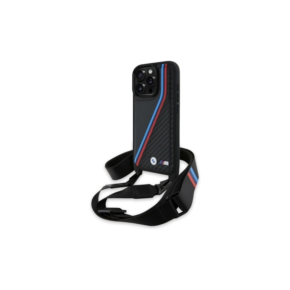 Pouzdro Bmw M Edition iPhone 16 Pro Max Hardcase Carbon Tricolor