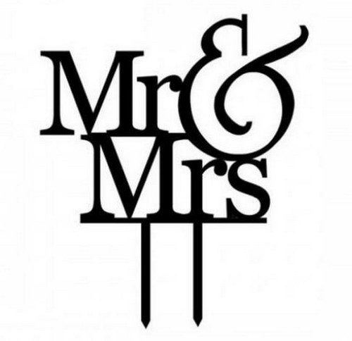 

Kontur Dekoracyjny na tort Mr & Mrs