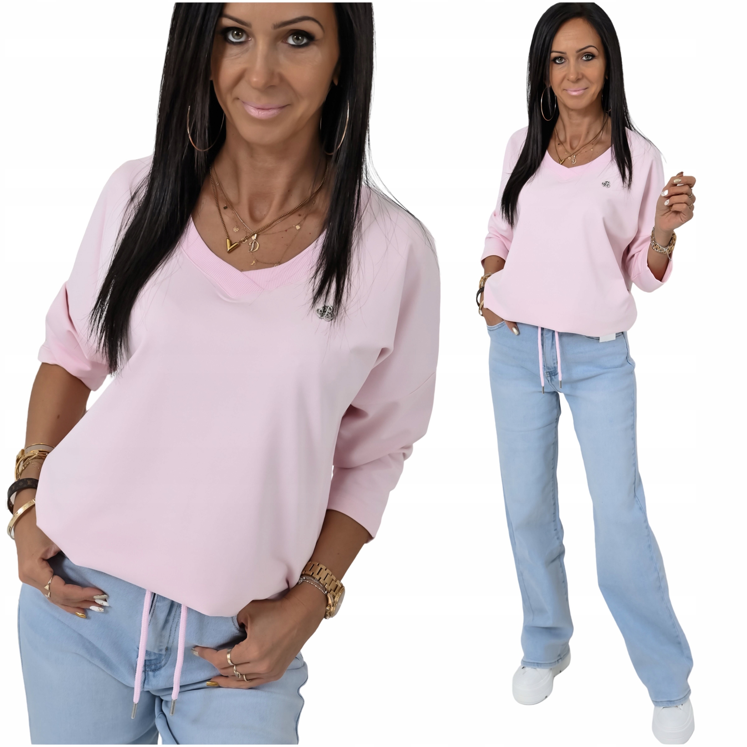 Klasyczna Lekka Bluzka Oversize Blanca! WZ.1