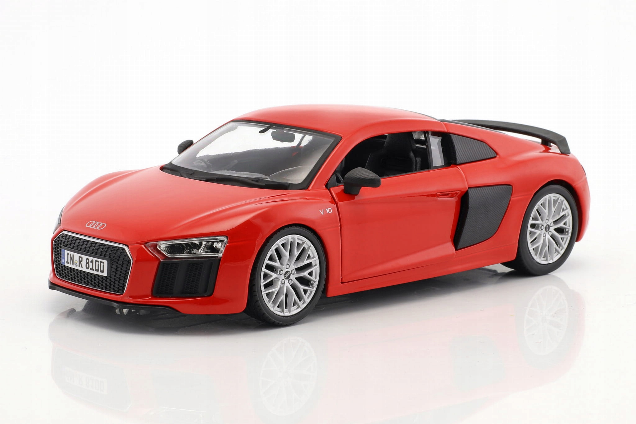 Audi R8 V10 Plus 2015 Červená Red Maisto 1:24 1/24 31513 Model Auta