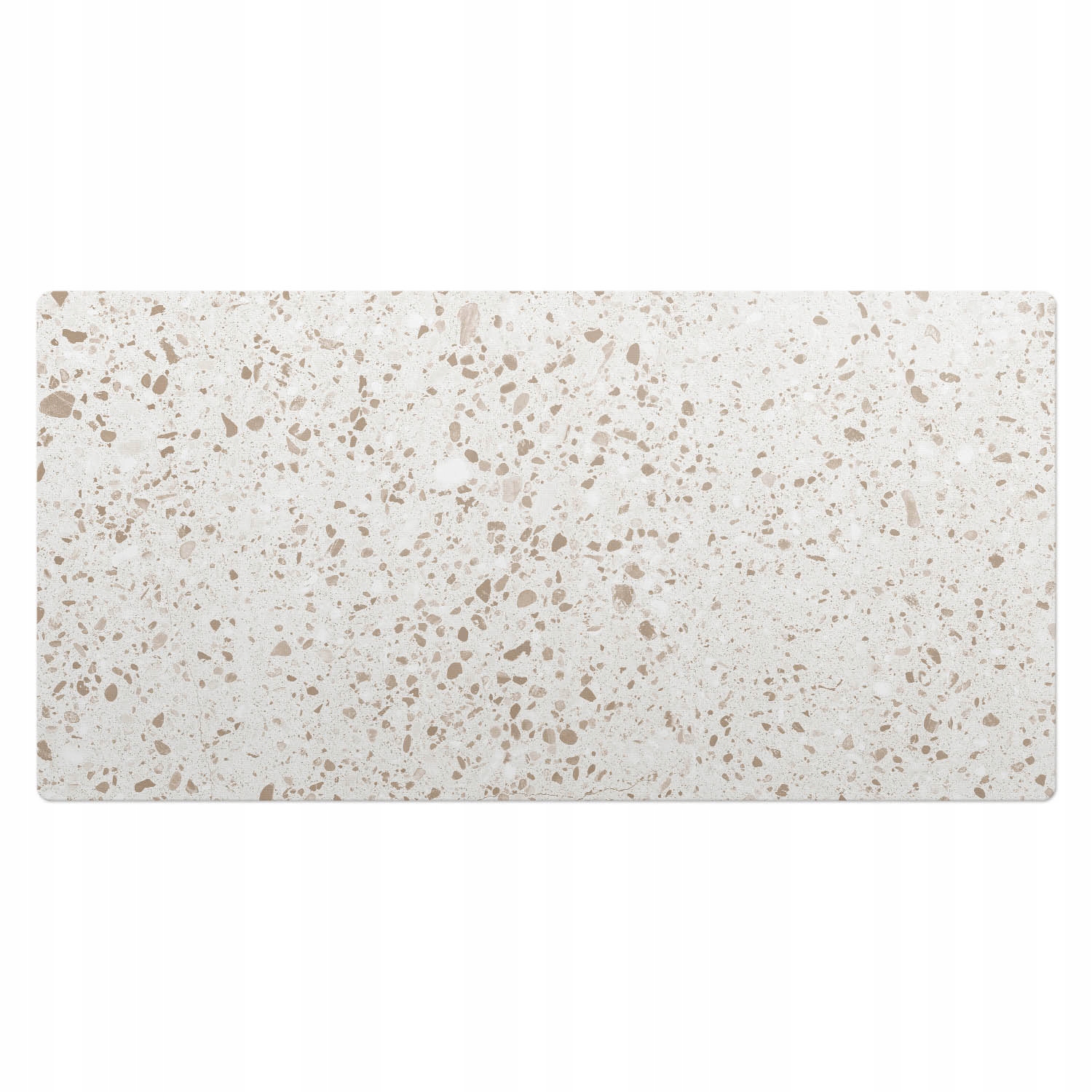 Dekorativní podložka na psací stůl s grafikou Terrazzo ve světlých tečkách 100 x 50 cm