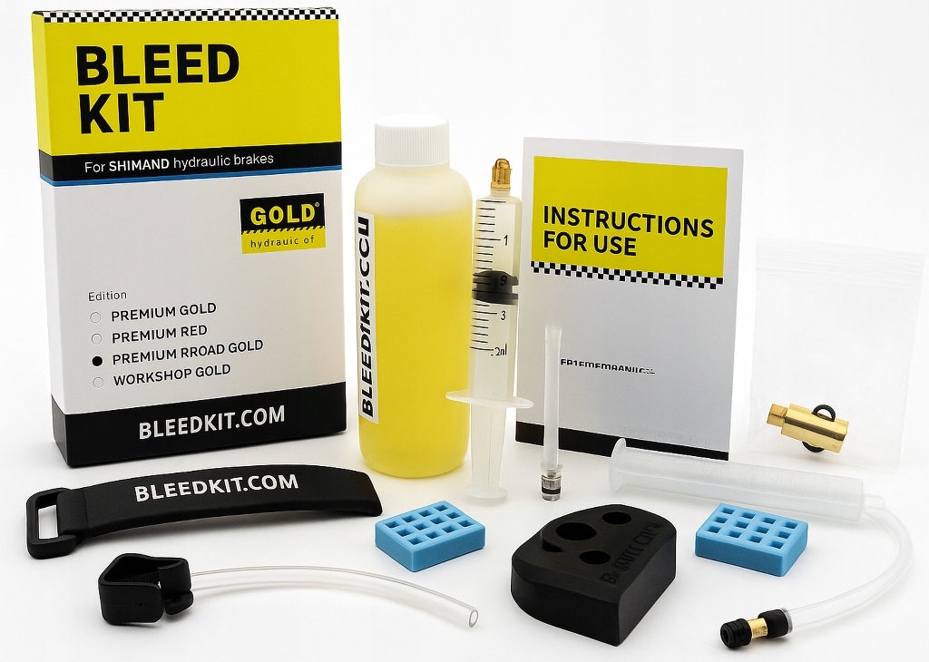Premium Road Gold – sada pro hydraulické brzdy Shimano Mtb a silniční brzdy