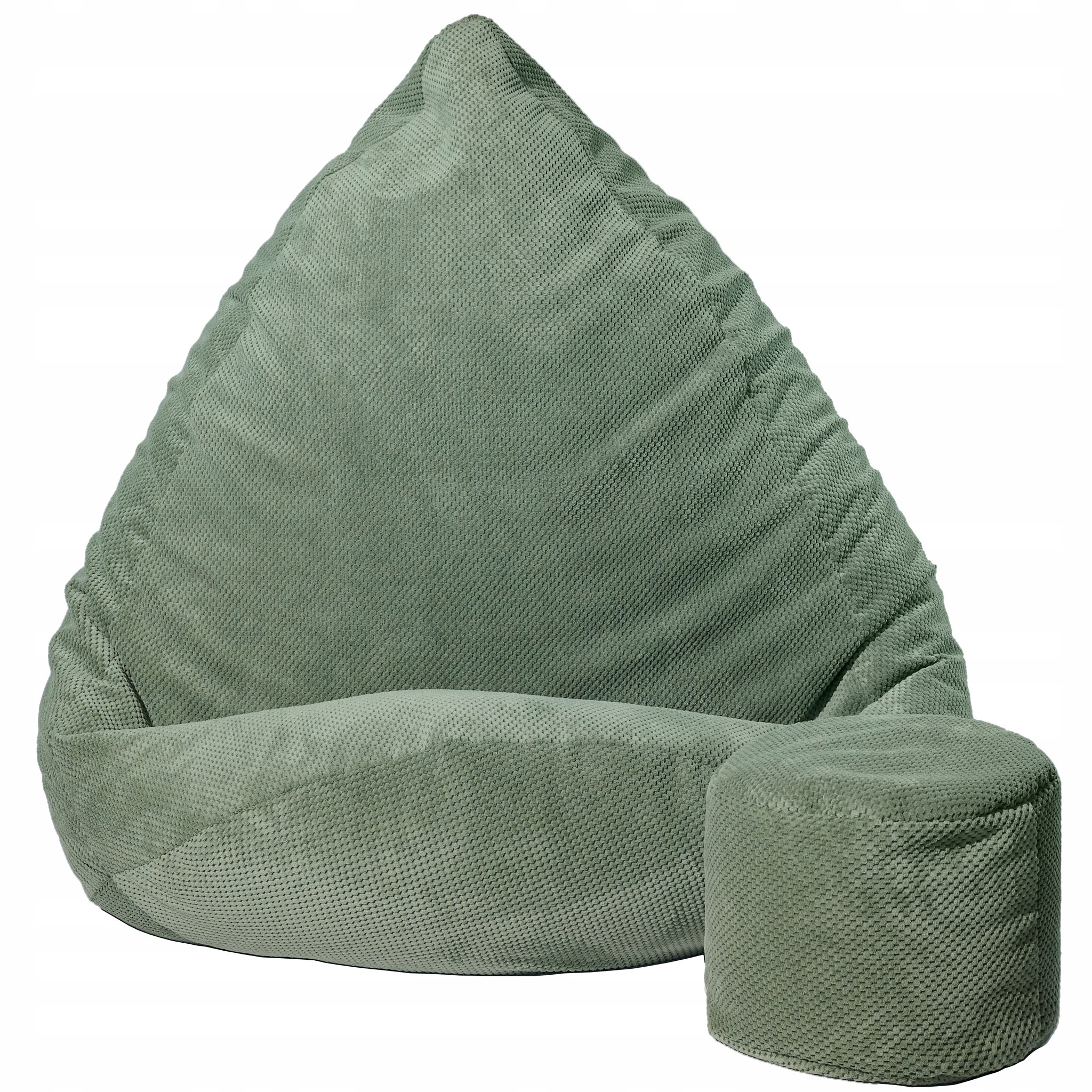 MEGA PUFA WOREK SAKO 80x110 WELUR DOT | FOTEL SCANDI LOFT Kolor obicia pomarańczowy