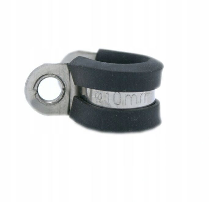 

Obejma 46mm nierdzewna z gumą rurowa Klemme W4