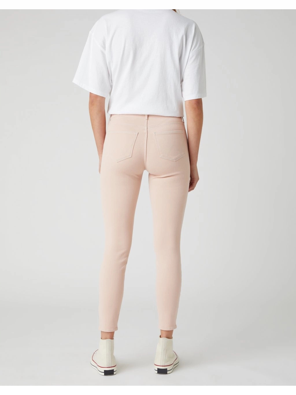 Dámské úzké nohavice džíny Wrangler Skinny Crop Natural Pink W28MJT30L 25/30
