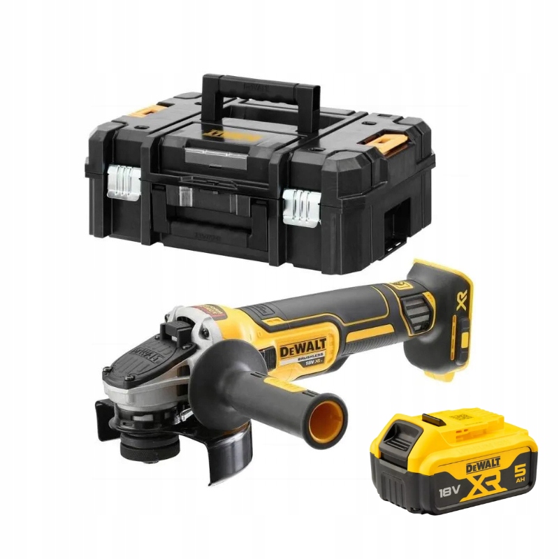 DeWALT Szlifierka kątowa DCG405NT 125mm Xr 18V Aku DCB184 5.0Ah bezszcz.