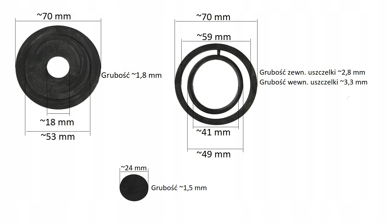 ZESTAW NAPRAWCZY DOLNOPŁUKA USZCZELKI Kod producenta USZ.DOL.80