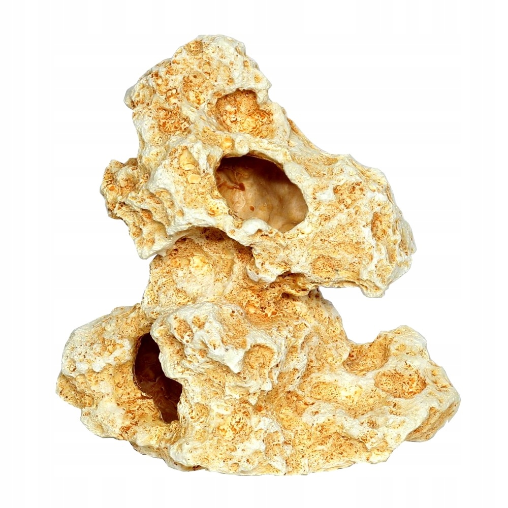 Levně Dekorace Akvária Jeskyně Úkryt Světlý 19X15X20 CM