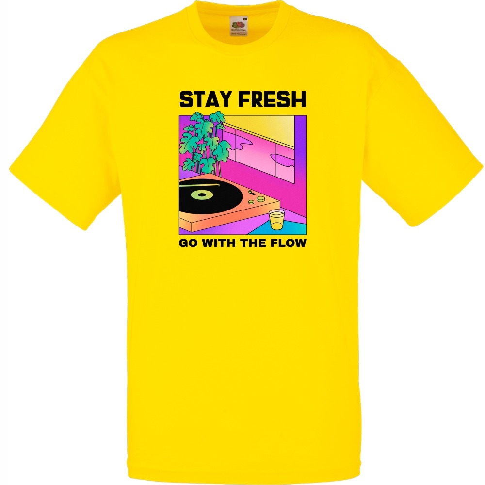 

Koszulka stay fresh go with the flow XXL żółta jas