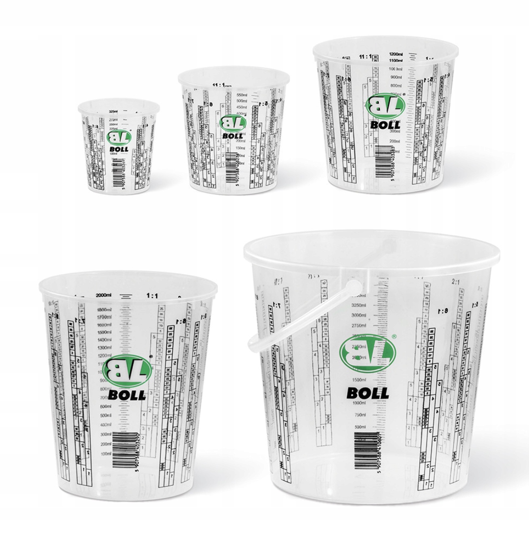 4x BOLL POJEMNIKI PLASTIKOWE Z PODZIAŁKĄ 5000 ML Kod producenta 0070234