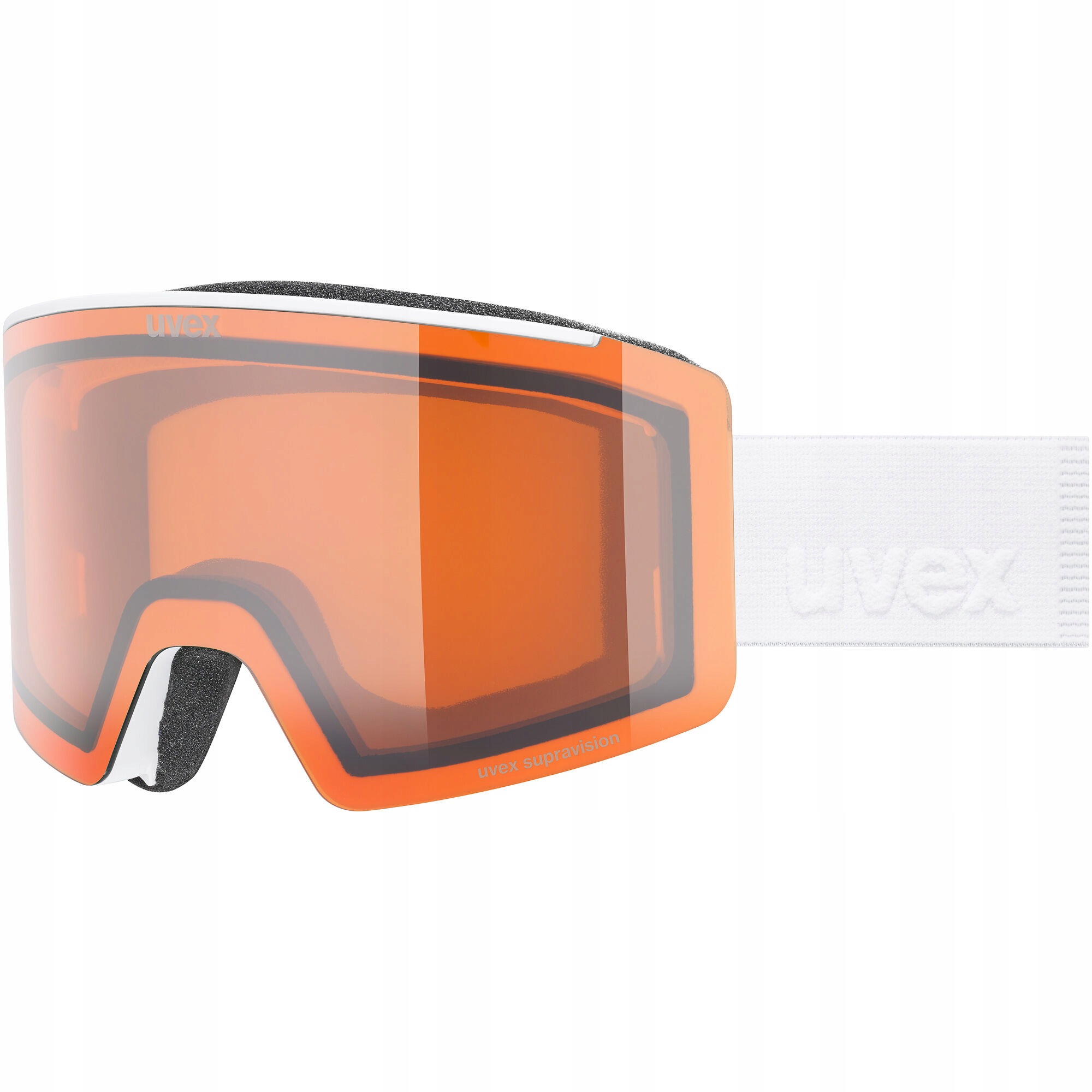 Lyžařské brýle Uvex Ignite Lg oranžové S2 bílé matné Otg