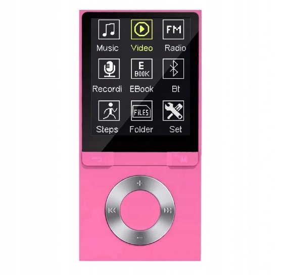 MP4 B6 32GB 1,8" microSD Bt różowy