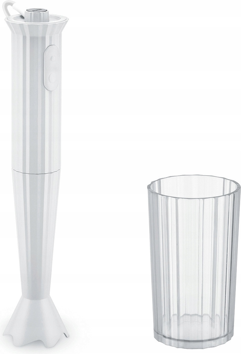 Alessi Plisse Blender Ręczny Pojemnik Biały