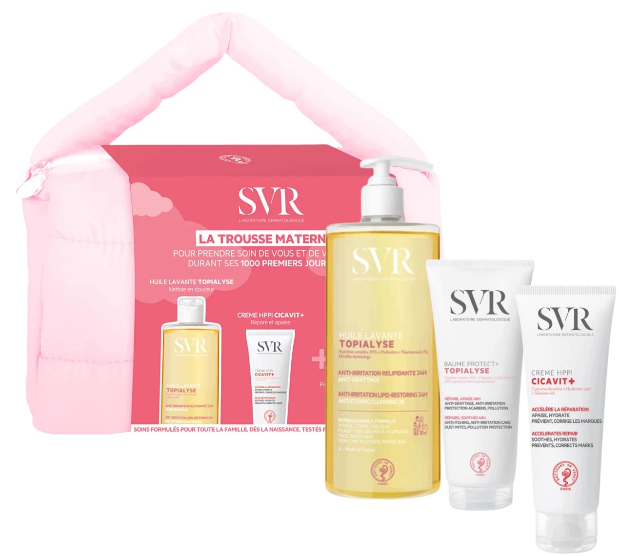 Svr zestaw dla mamy i dziecka olejek krem balsam 400 ml 40 ml 10 ml