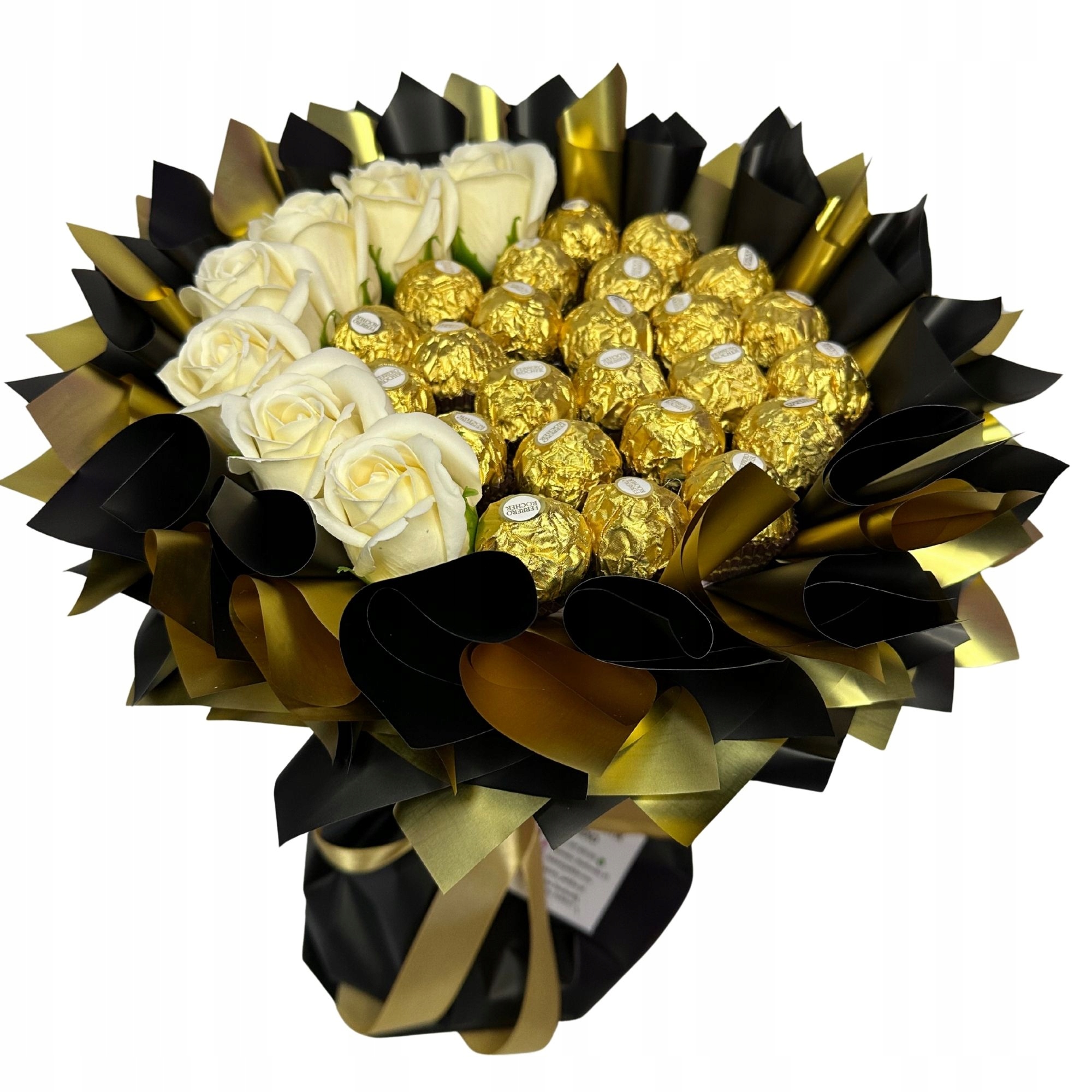 Zestaw Prezentowy Bukiet Słodyczy Ferrero Czarny Urodziny Dzień Dziadka 18