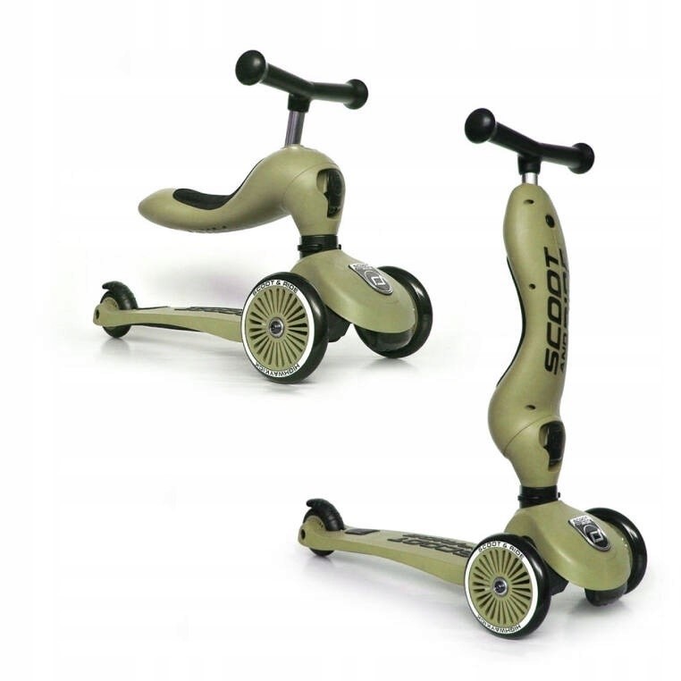 Scootandride Highwaykick 1 2w1 Jeździk i hulajnoga 1-5 lat Olive