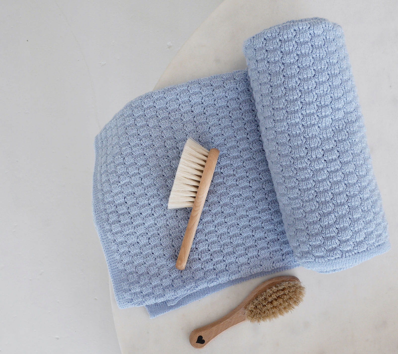 Kocyk z wełny MERINO otulacz błękit LULLALOVE EAN (GTIN) 5904121600567