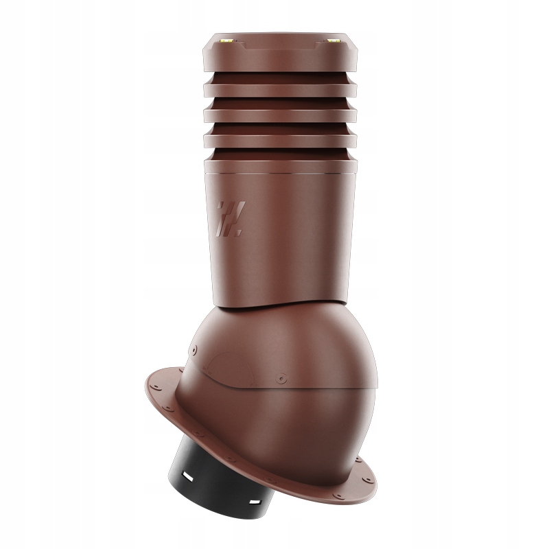 Větrací komín Ecoline fi150 na ploché krytiny Bronz 8017