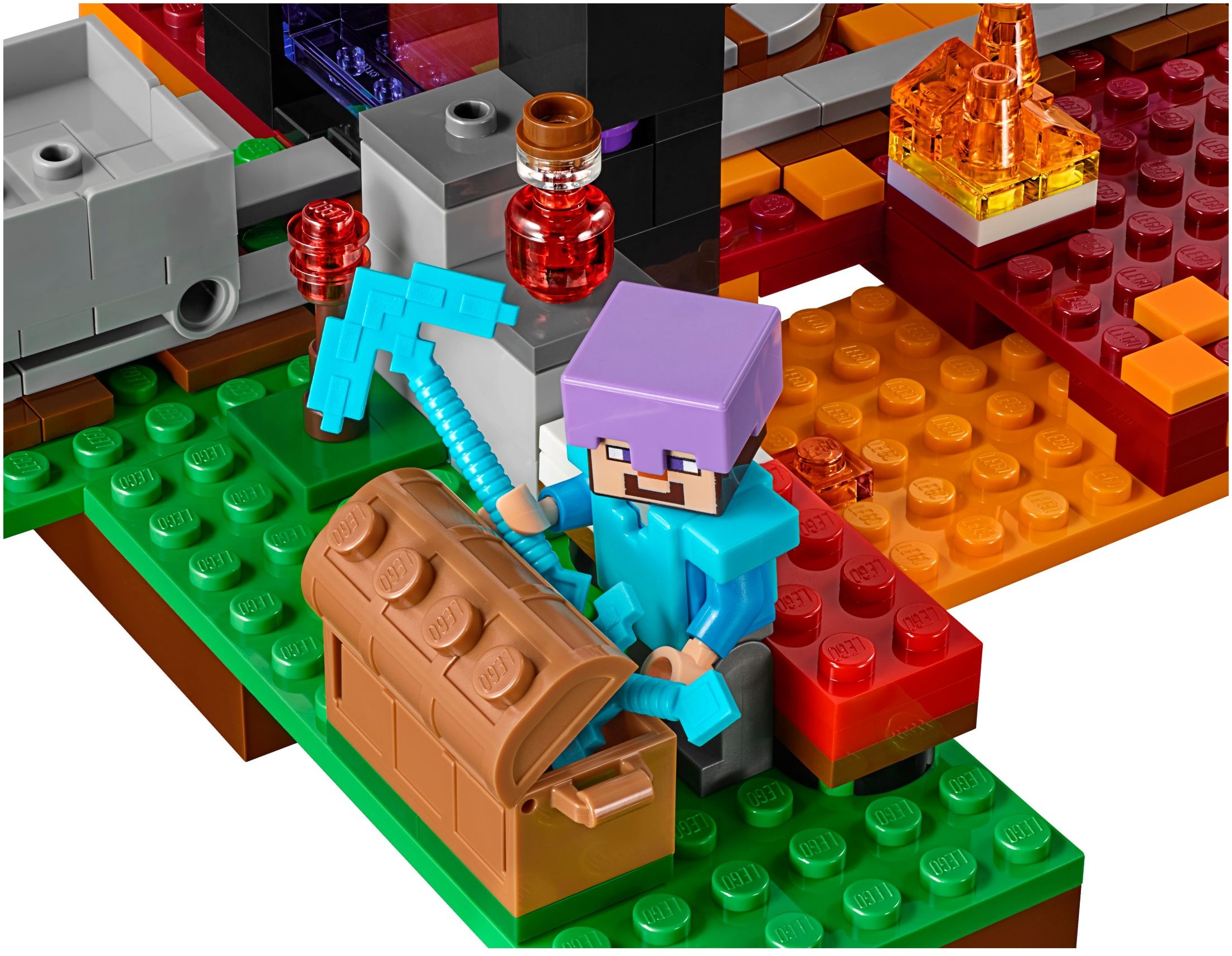 LEGO MINECRAFT 21143 Portal do Netheru Zombie Stan opakowania oryginalne