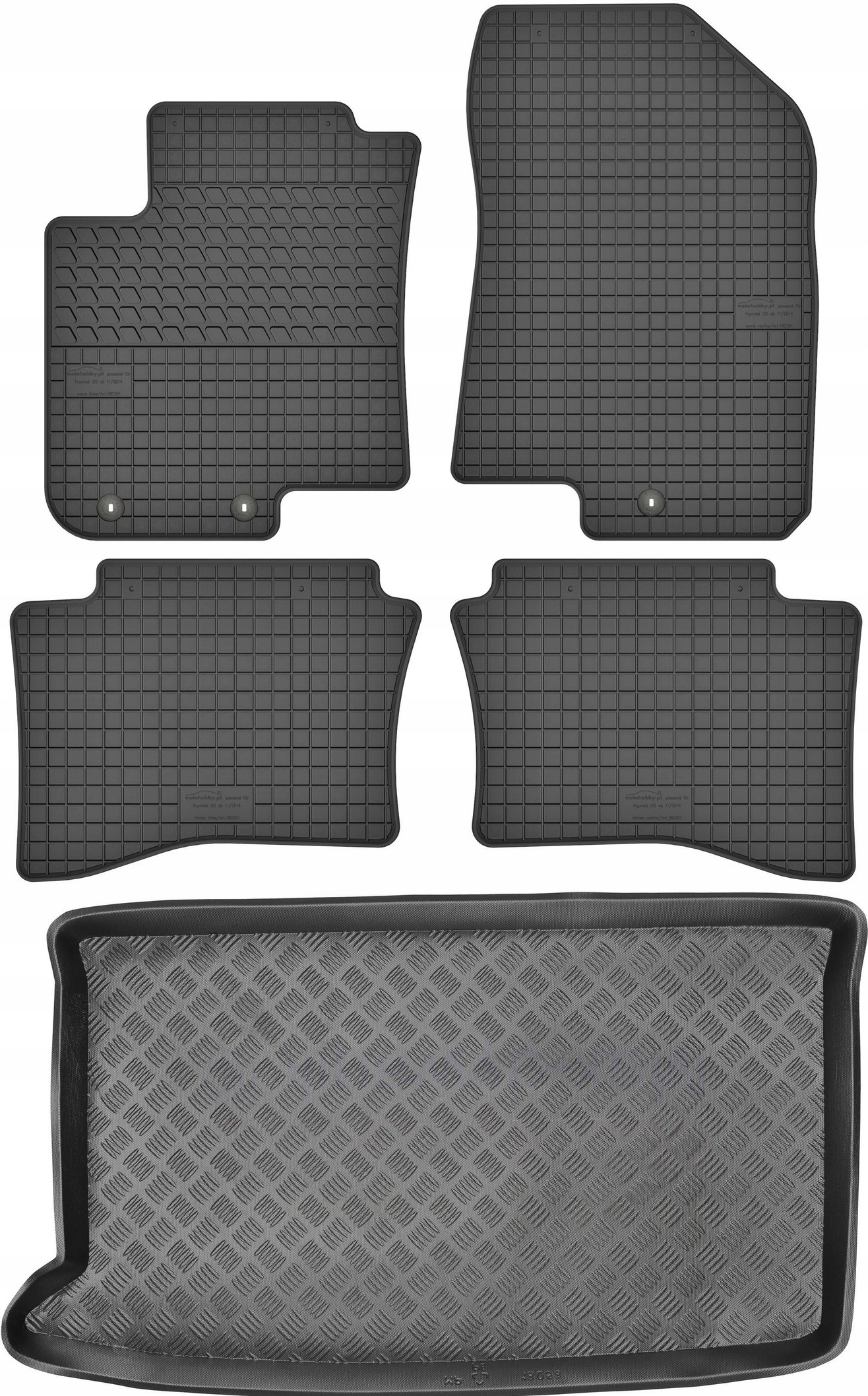 

Hyundai i20 II Hb 2014-2020 Wkład i dywaniki