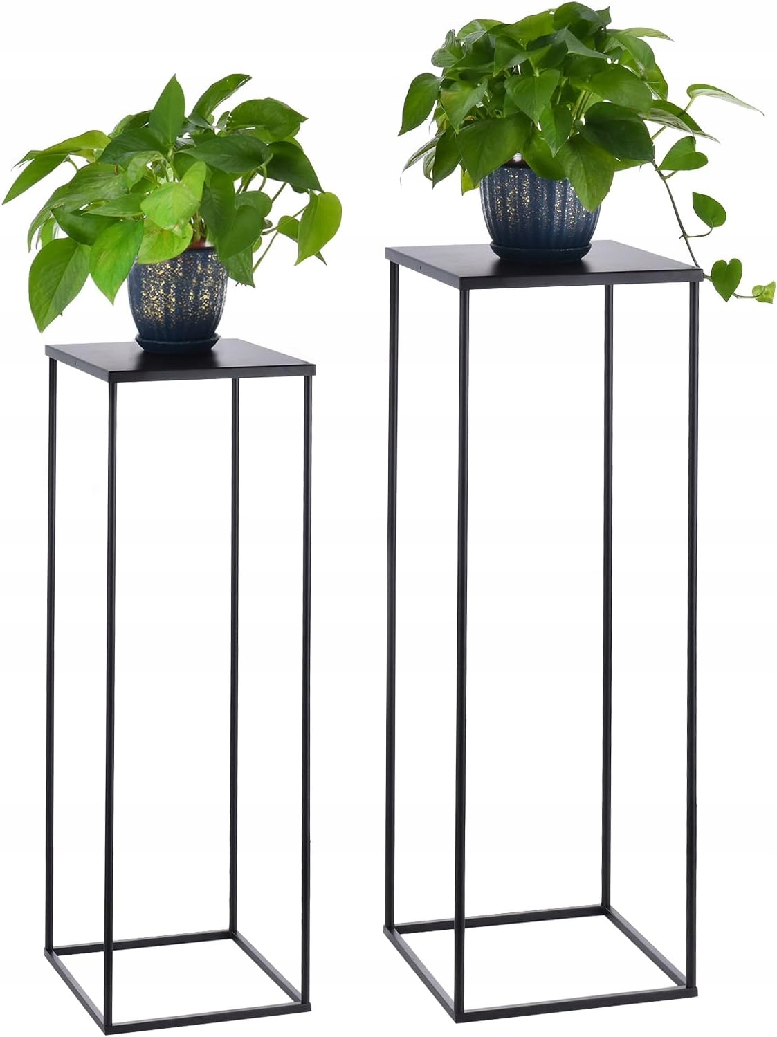 2x Držák Na Květináč Kovový Loft Stojan Na Květiny Rostliny Stojící Stabilní Pevný