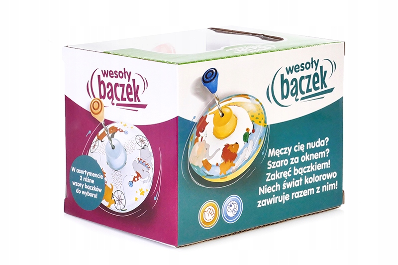 BĄCZEK WIRUJĄCY KLASYCZNY DLA DZIECI EDUKACYJNY zabawka kolorowy metalowy Marka Artyk