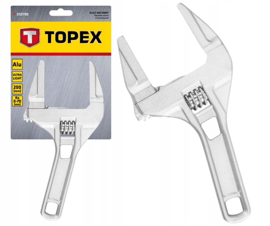 

Klucz Nastawny Aluminiowy 0-70mm Topex 35D700
