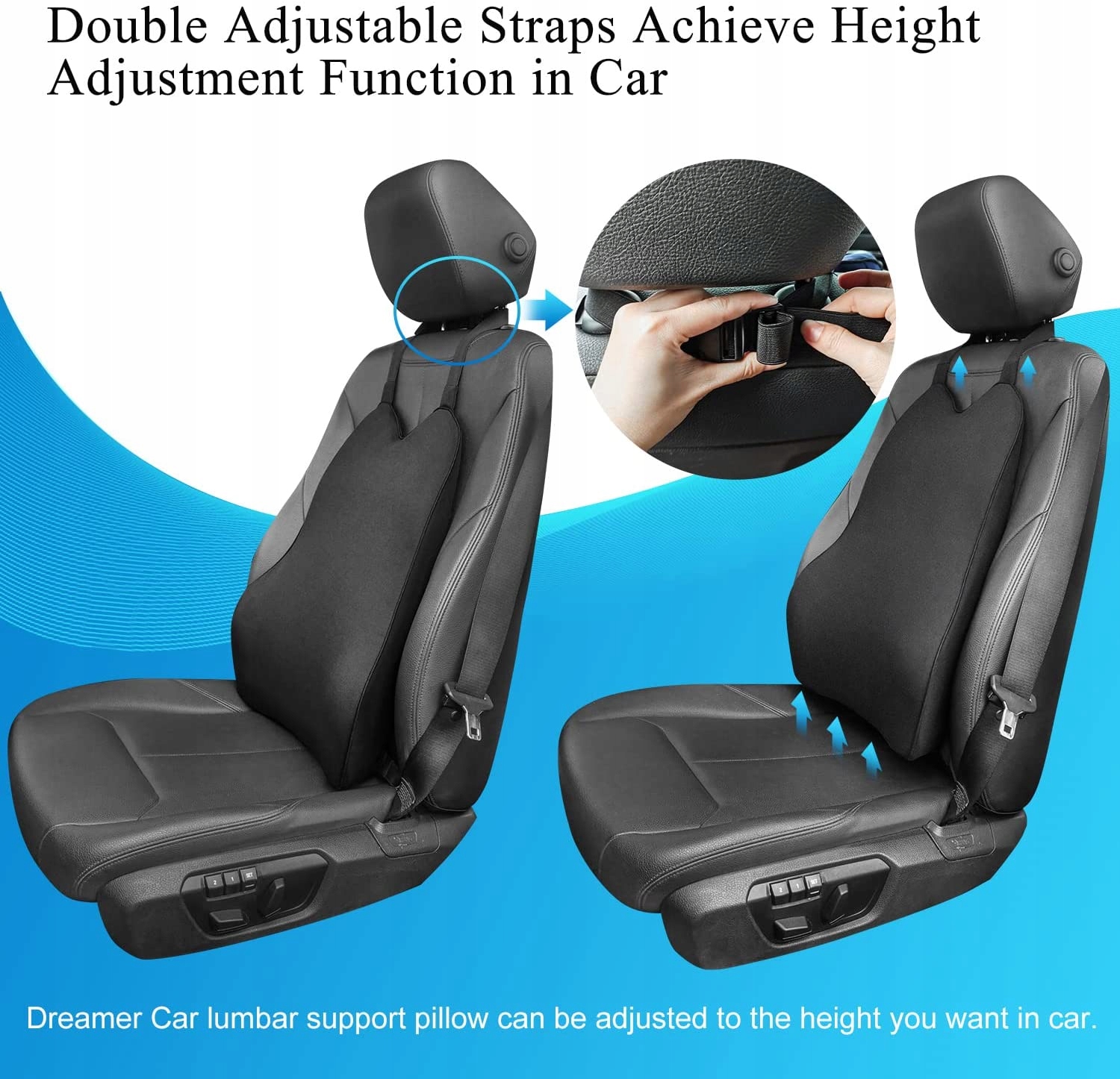 ORTOPEDYCZNA FOTEL SAMOCHODU PODKŁADKA LĘDŹWIOWA L Marka bez marki