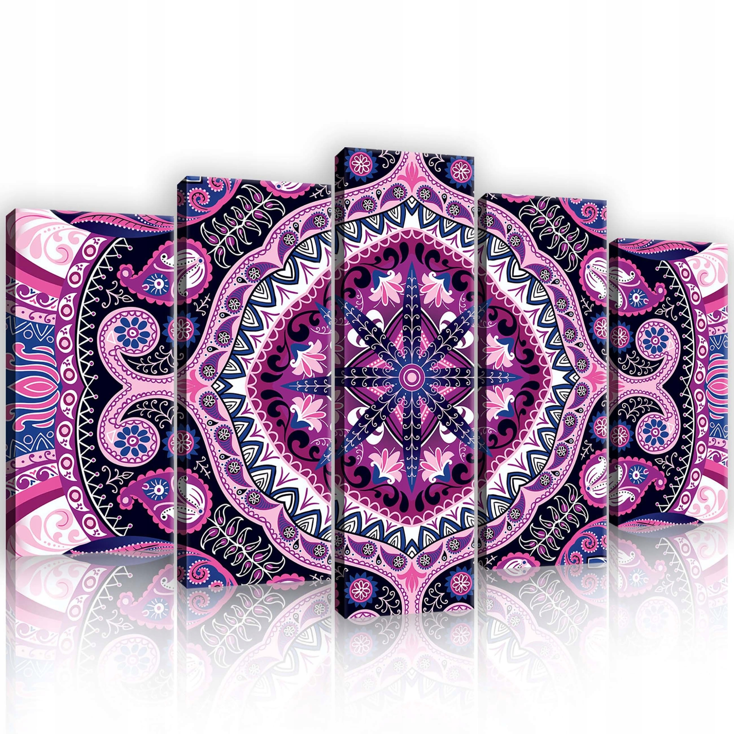Obraz 100x60 Mandala modulární abstrakce geometrie fialový růžový vzor