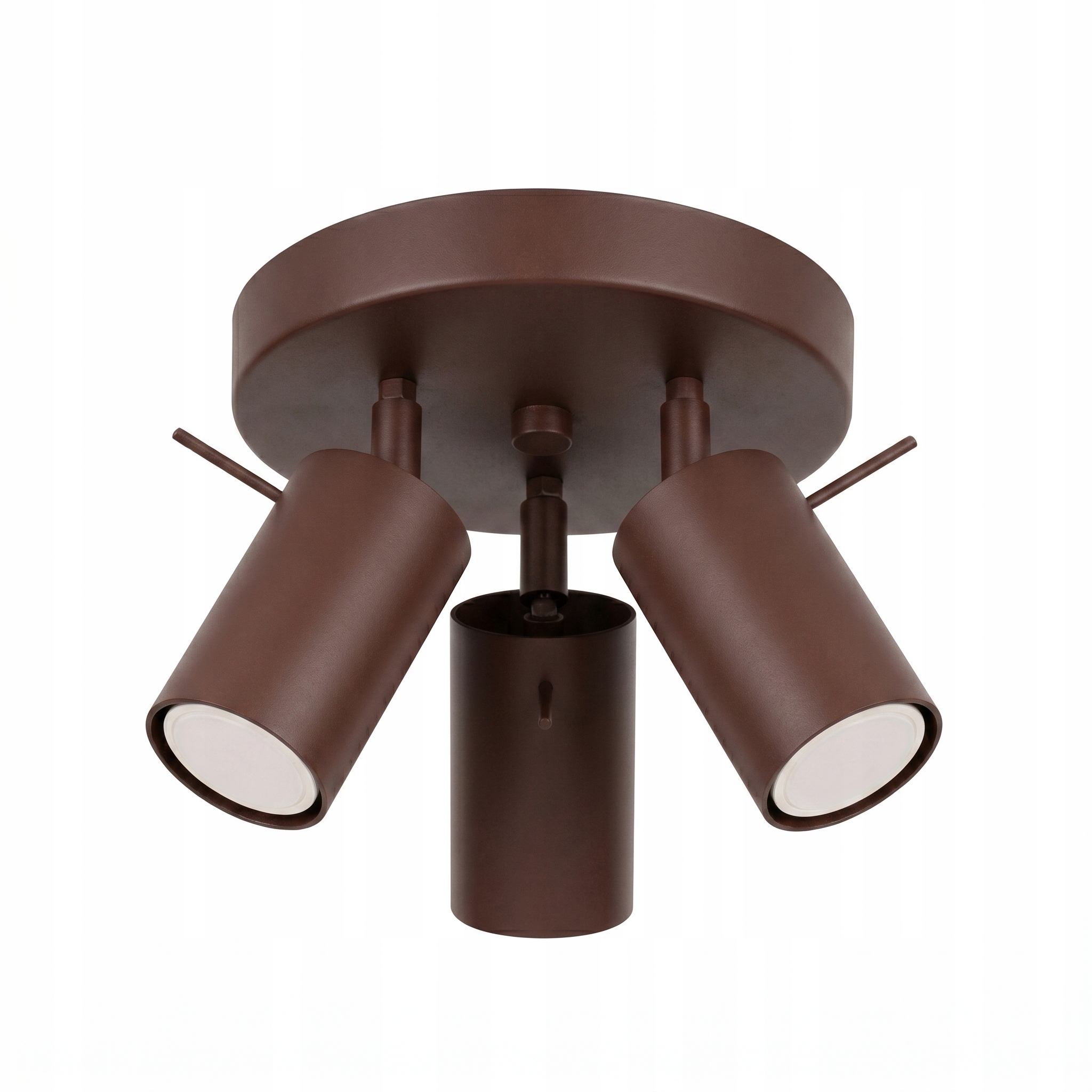 Stropné Svietidlo Stropné svietidlo Lampa tanier s 3 tubami Ring 3P hnedá Sollux