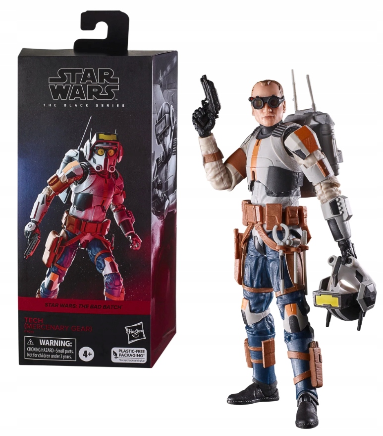 The Bad Batch Tech Mercenary Gear Černá 15cm akční figurka Hasbro Star Wars