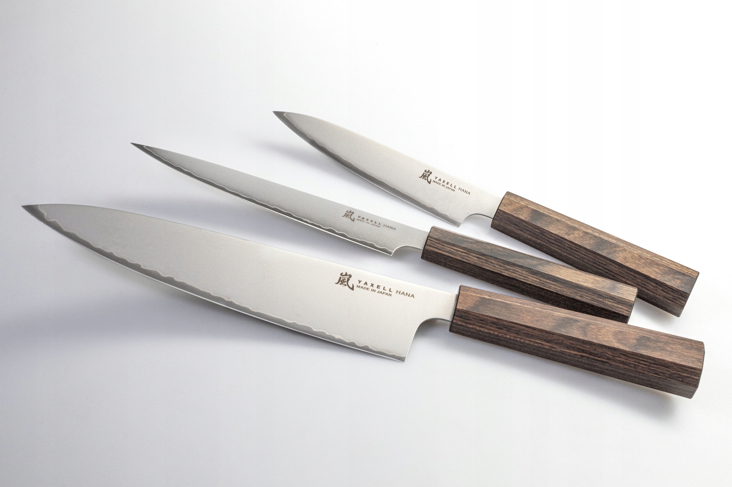 Japoński zestaw noży Yaxell Hana Chef Utility Slicer 58 Hrc
