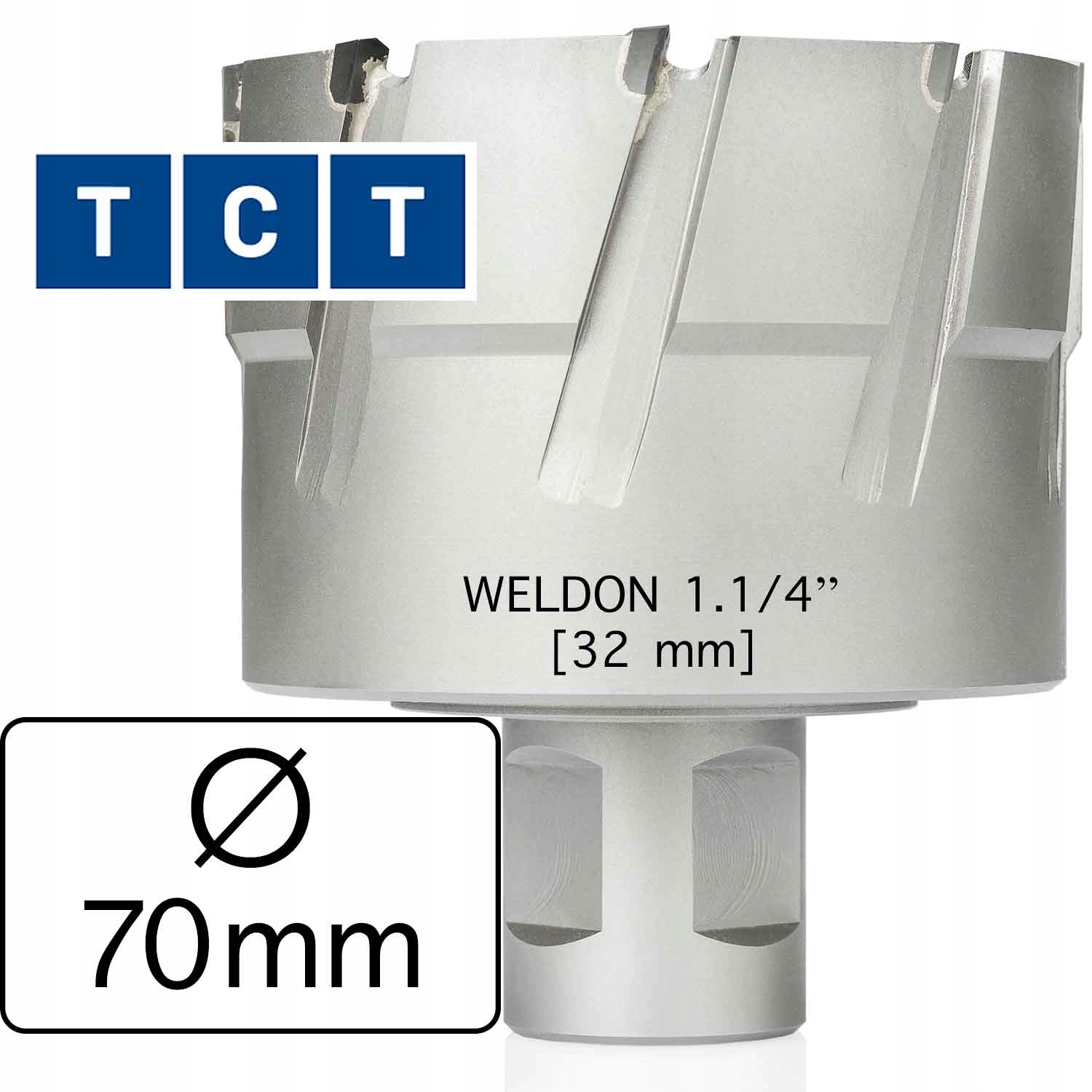 70 x 55 Frez Trepanacyjny INOX Wiertło Rurowe TCT Marka Melver