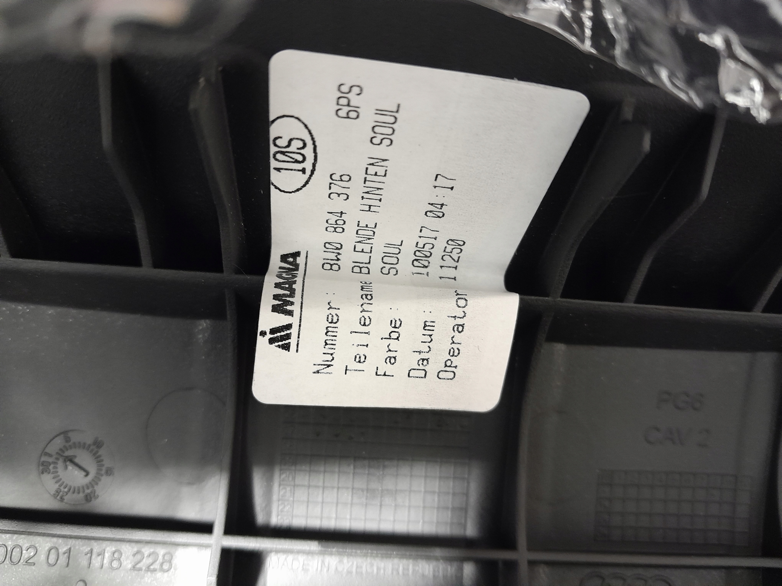 AUDI A4 B9 grid air conditioning devices TUNELU 8W0819203 8W0864376