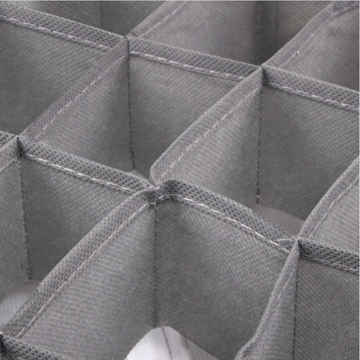 Organizer na bieliznę skarpetki do szuflady garderoby szary komplet 4 szt Liczba sztuk 4 szt.