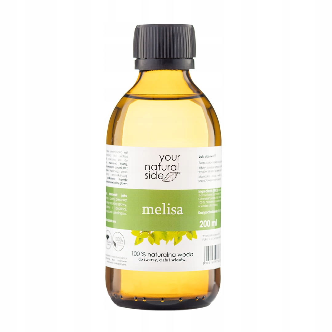 Woda Melisa z Liści Melisy Lekarskiej 200 ml nakrętka Your Natural Side