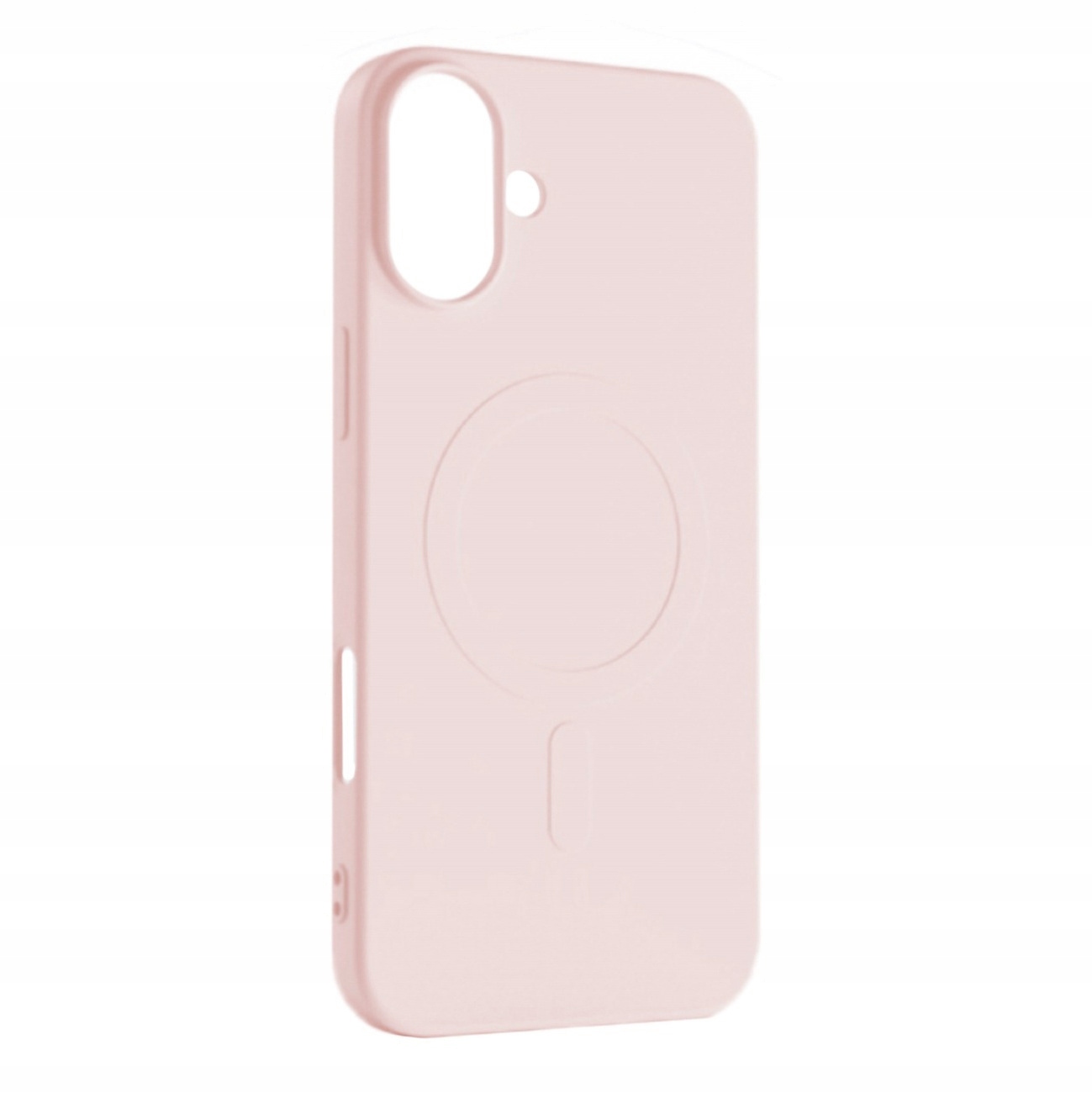 Etui Liquid Silicone Case MagSafe na iPhone 16 jasnoróżowe Hurtel