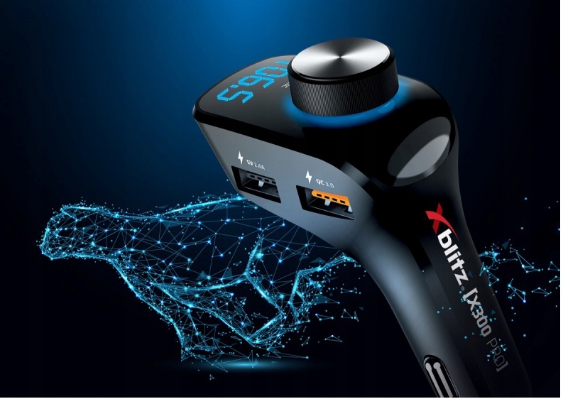Transmiter FM Zestaw głośnomówiący Xblitz X300 PRO Model X300PRO