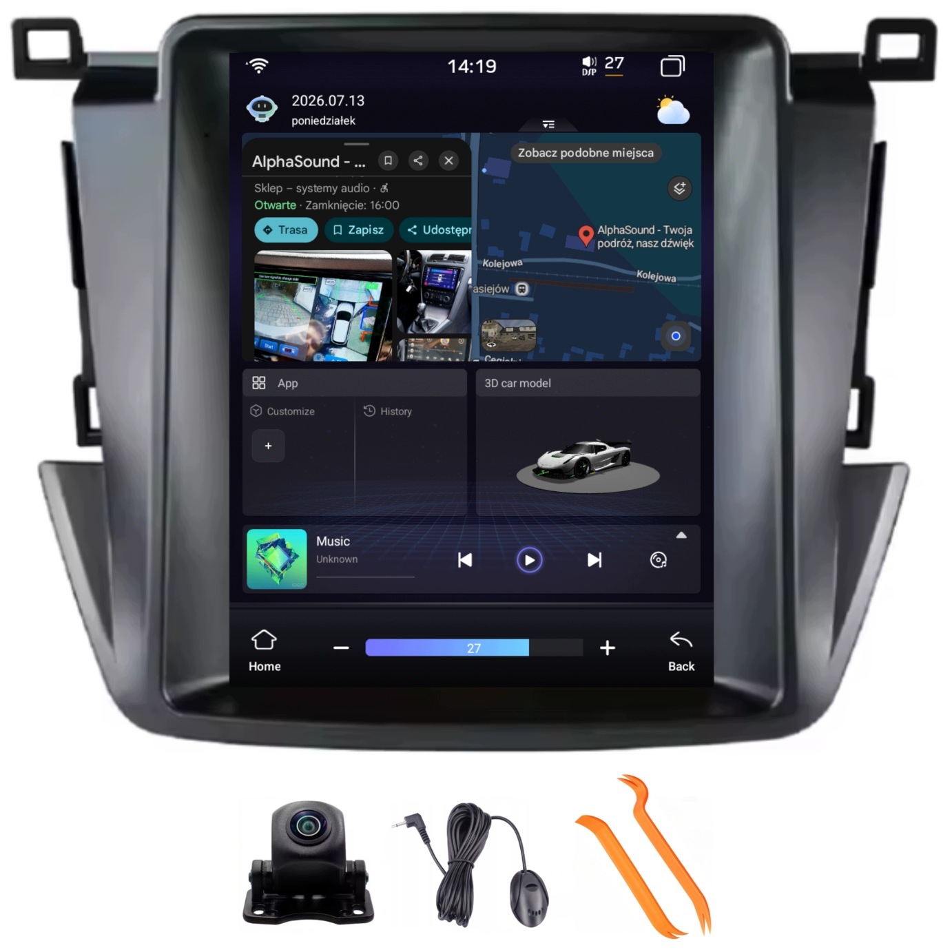 Radio Android Navigácia Toyota RAV4 4 12-18 4/64GB Lte 4G CarPlay Gps