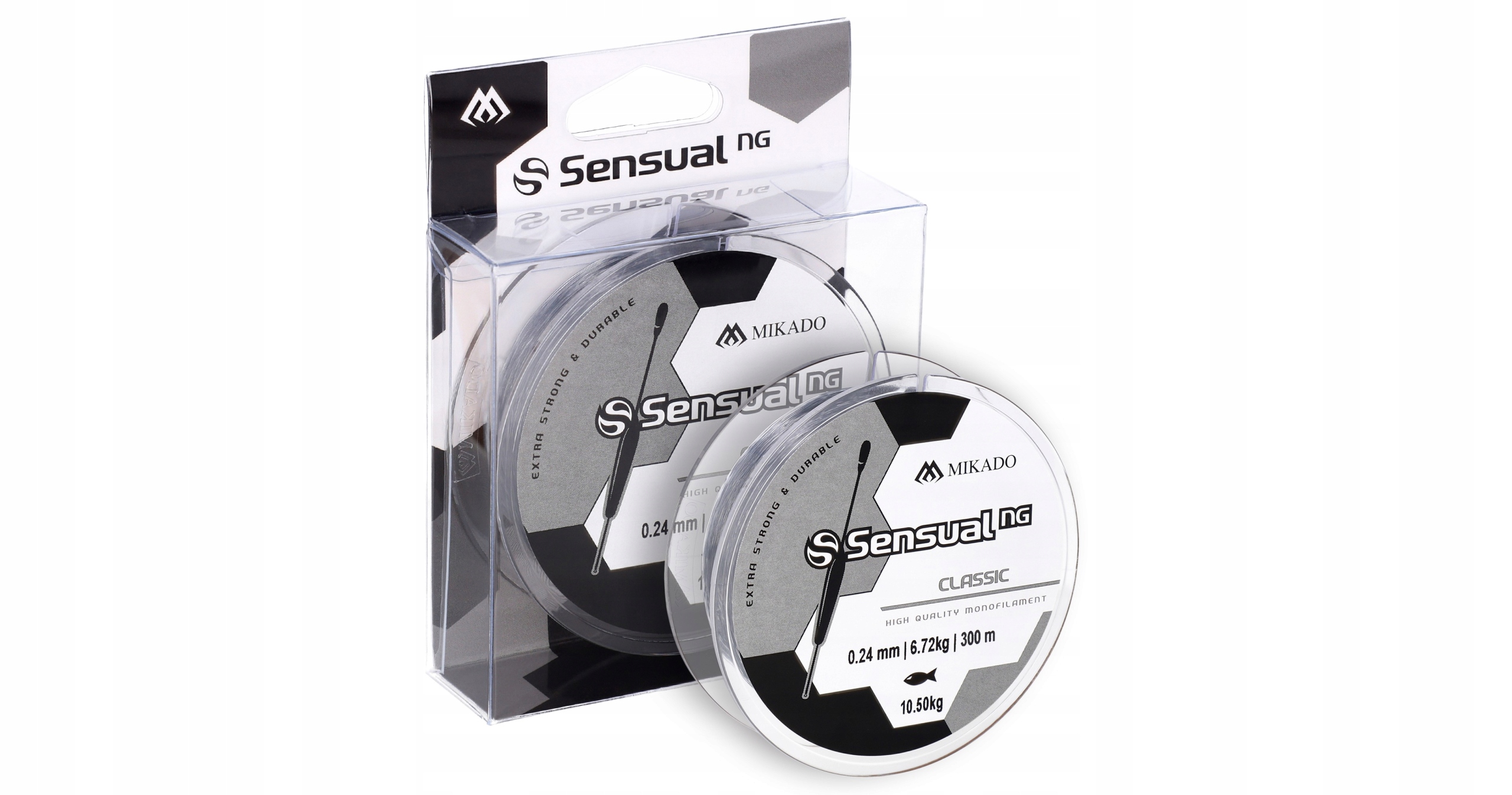 ŻYŁKA - SENSUAL N.G. CLASSIC 0.12mm/2.5kg/300m - TRANSPARENTNA - op.1szp.