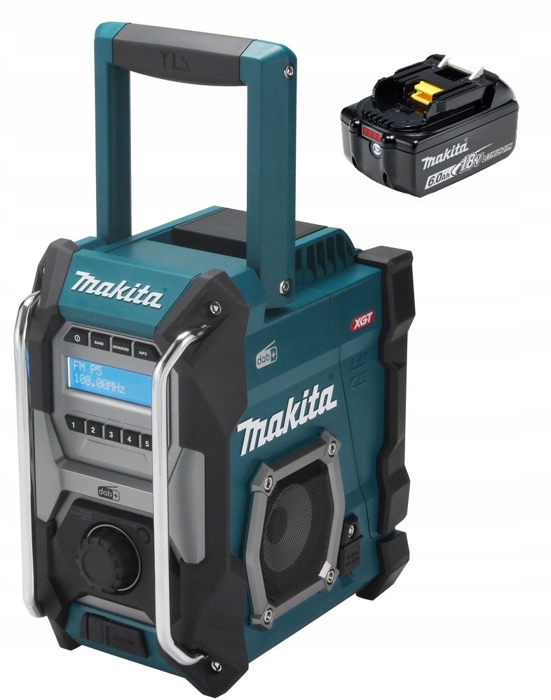 Makita Radio Budowlane Fm Dab+ Lxt 18V 1x6Ah BL1860 MR003G