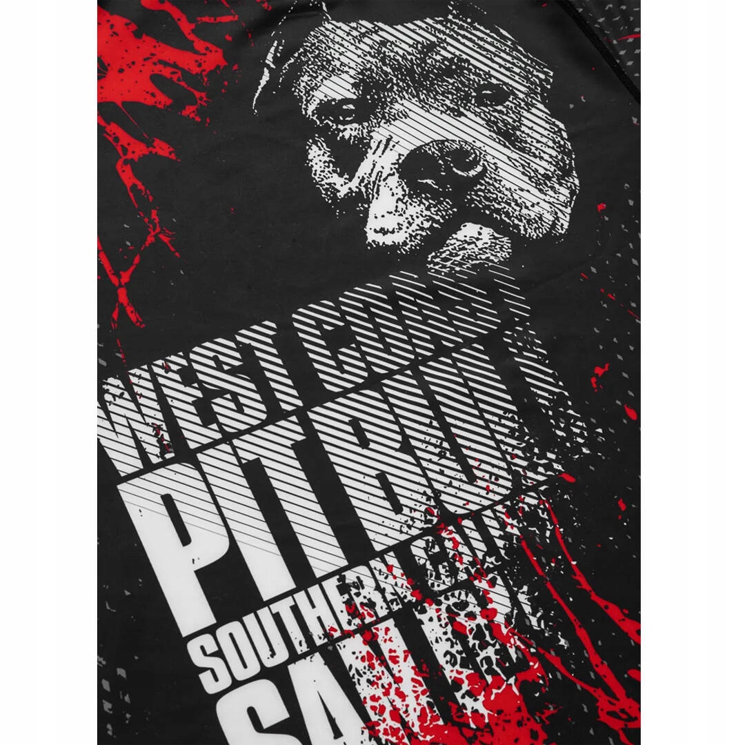 Rashguard z długim rękawem męski Pit Bull Blood Dog II Czarny r. XL Płeć mężczyzna