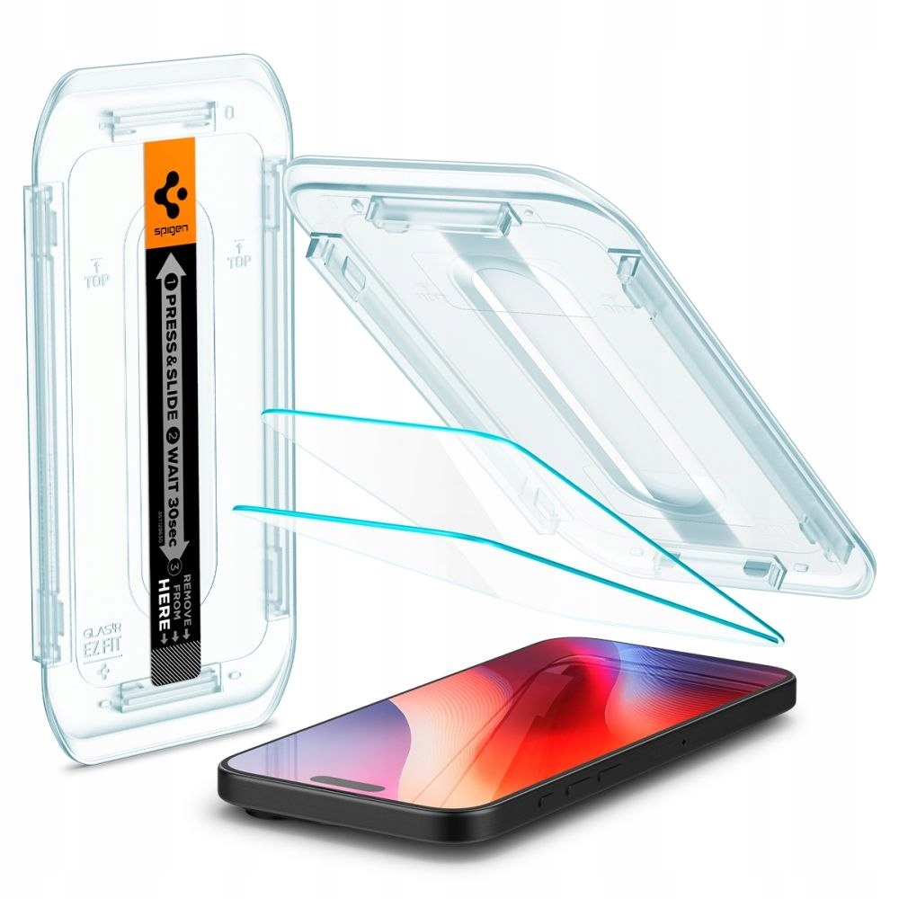 Szkło hartowane z ramką montażową na iPhone 16 Pro Max 2 szt.