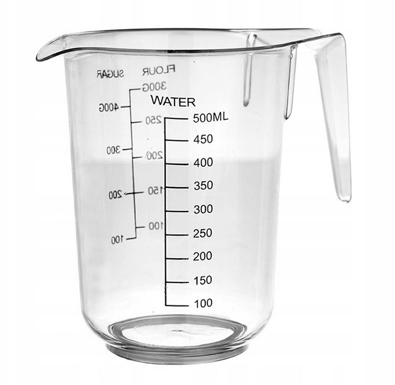 

Kubek Z Miarką 500 ml pojemnik miarka dzbanek 671